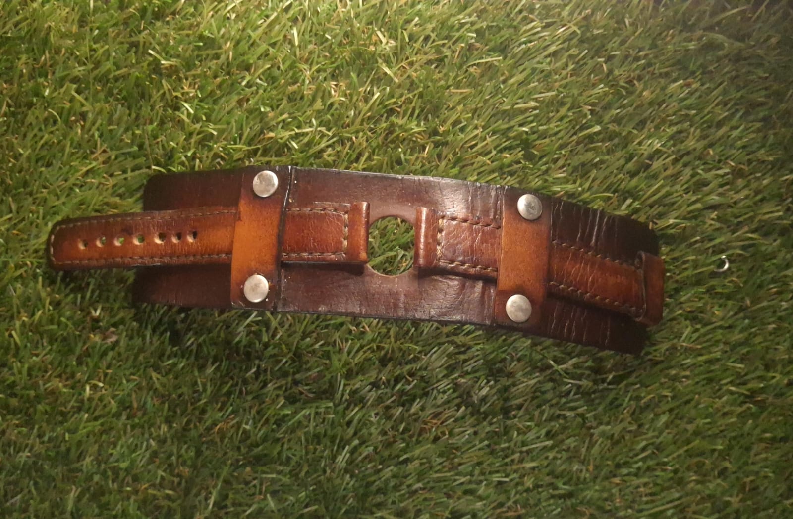 Rustic Brown Handmade Leather Watch Strap